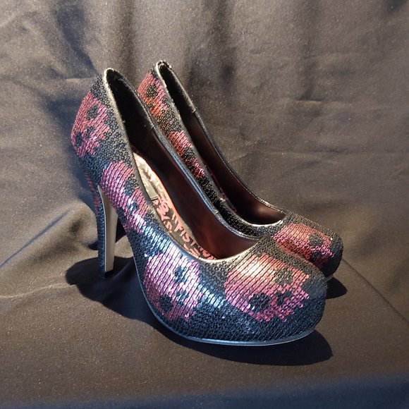 Sequin High Heels - Picture 3 of 4